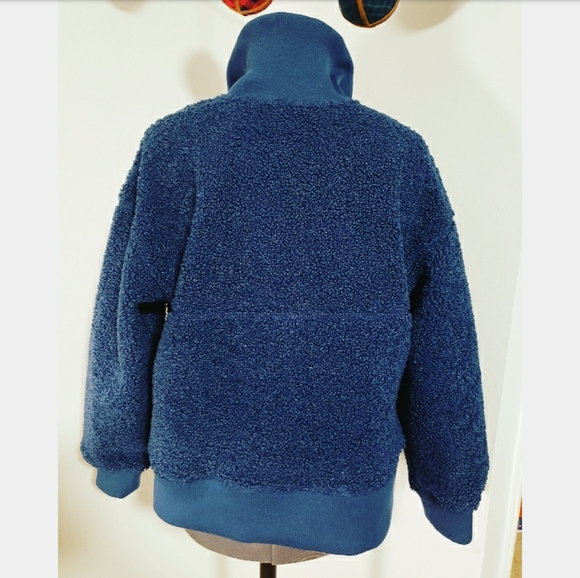 JoyLab Blue Sherpa Pullover - Picture 4 of 7